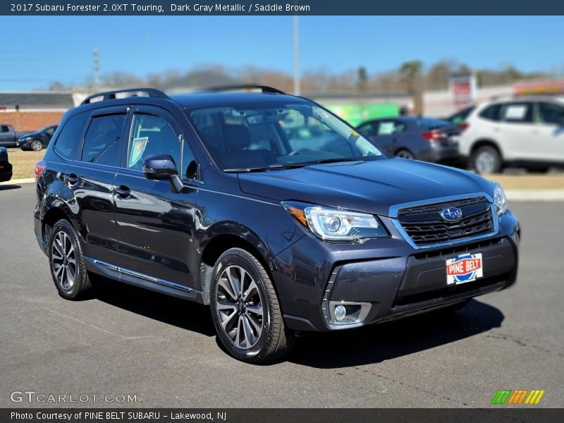 Dark Gray Metallic / Saddle Brown 2017 Subaru Forester 2.0XT Touring