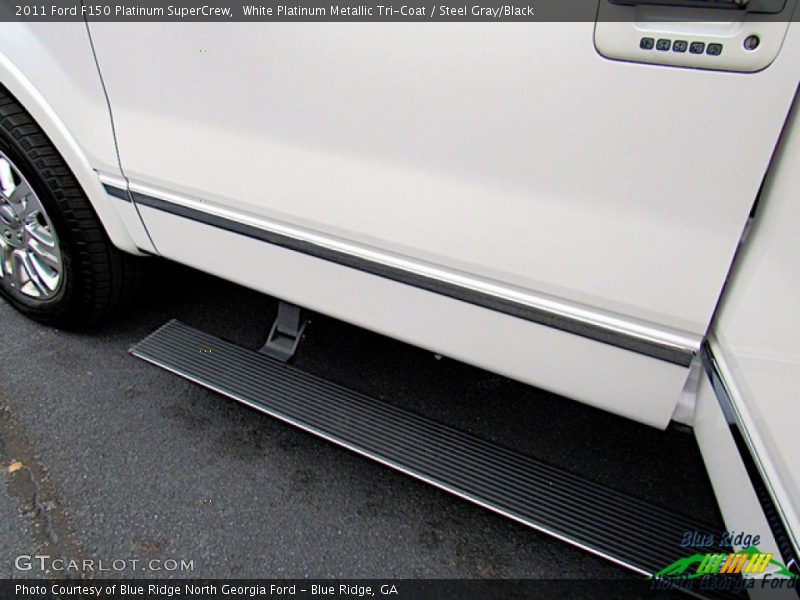 White Platinum Metallic Tri-Coat / Steel Gray/Black 2011 Ford F150 Platinum SuperCrew