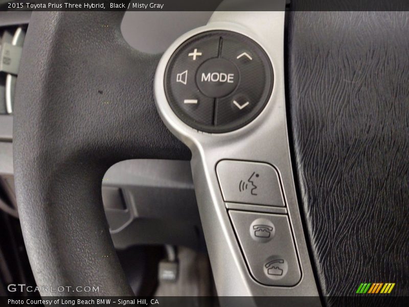 Black / Misty Gray 2015 Toyota Prius Three Hybrid