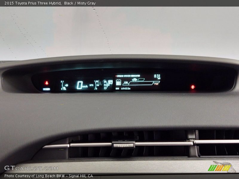 Black / Misty Gray 2015 Toyota Prius Three Hybrid