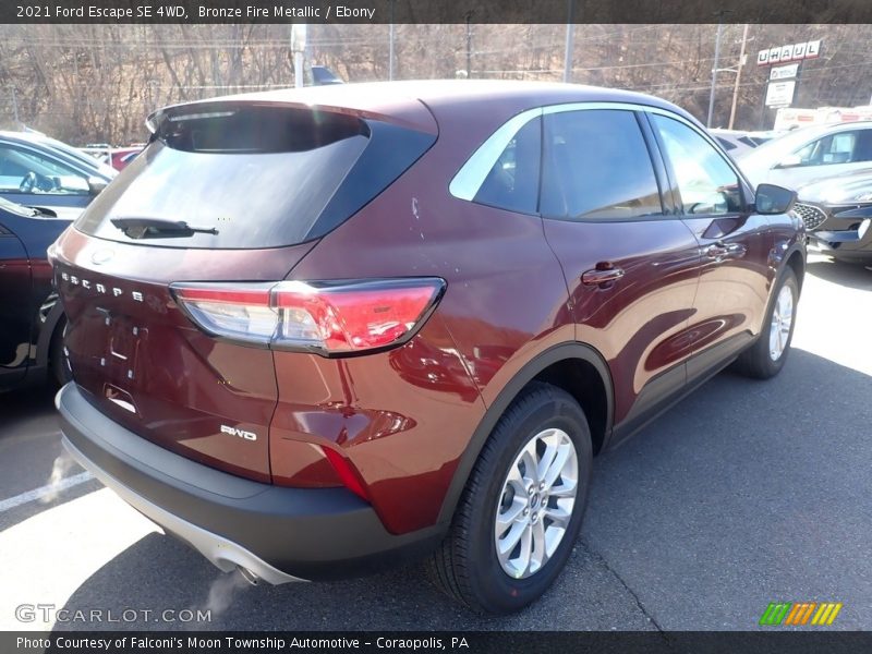 Bronze Fire Metallic / Ebony 2021 Ford Escape SE 4WD