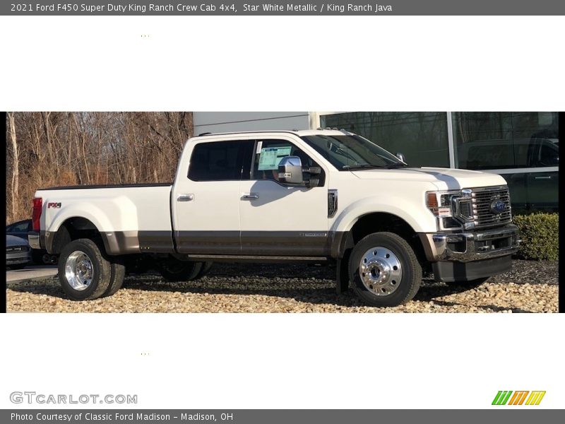 Star White Metallic / King Ranch Java 2021 Ford F450 Super Duty King Ranch Crew Cab 4x4