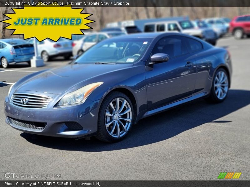 Platinum Graphite Gray / Graphite 2008 Infiniti G 37 S Sport Coupe