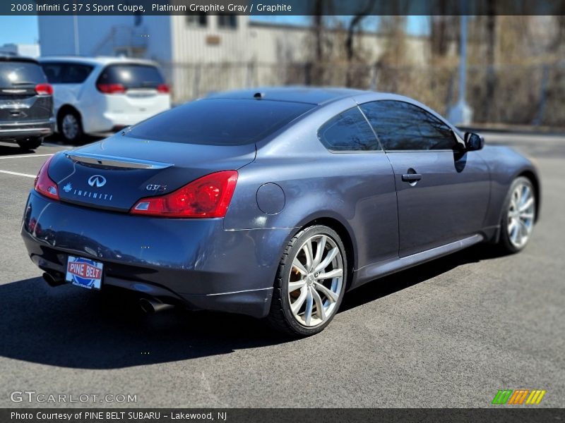 Platinum Graphite Gray / Graphite 2008 Infiniti G 37 S Sport Coupe