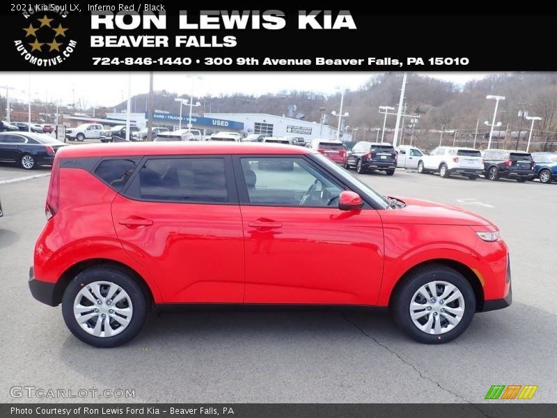 Inferno Red / Black 2021 Kia Soul LX