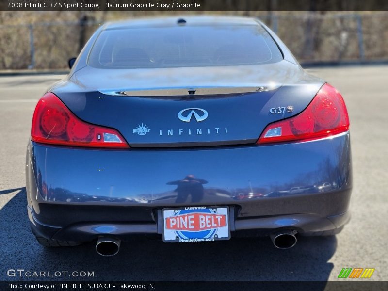 Platinum Graphite Gray / Graphite 2008 Infiniti G 37 S Sport Coupe