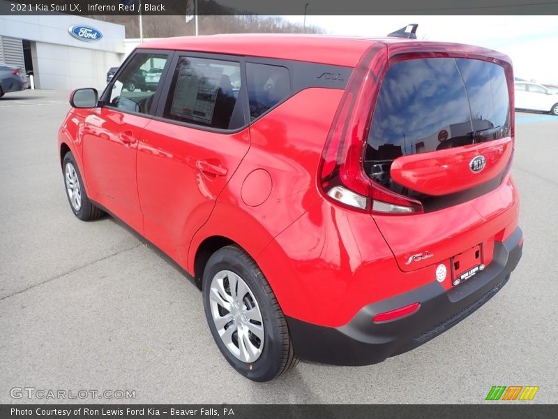 Inferno Red / Black 2021 Kia Soul LX