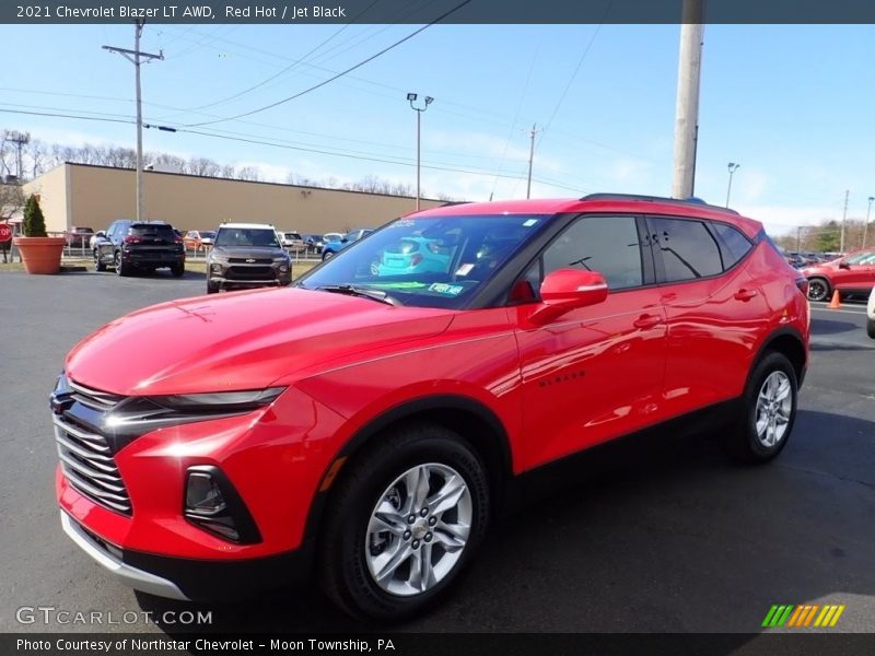 Red Hot / Jet Black 2021 Chevrolet Blazer LT AWD