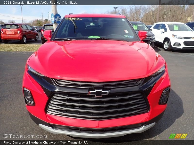 Red Hot / Jet Black 2021 Chevrolet Blazer LT AWD