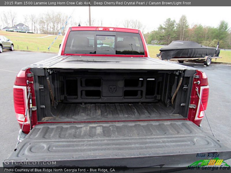 Deep Cherry Red Crystal Pearl / Canyon Brown/Light Frost 2015 Ram 1500 Laramie Long Horn Crew Cab 4x4