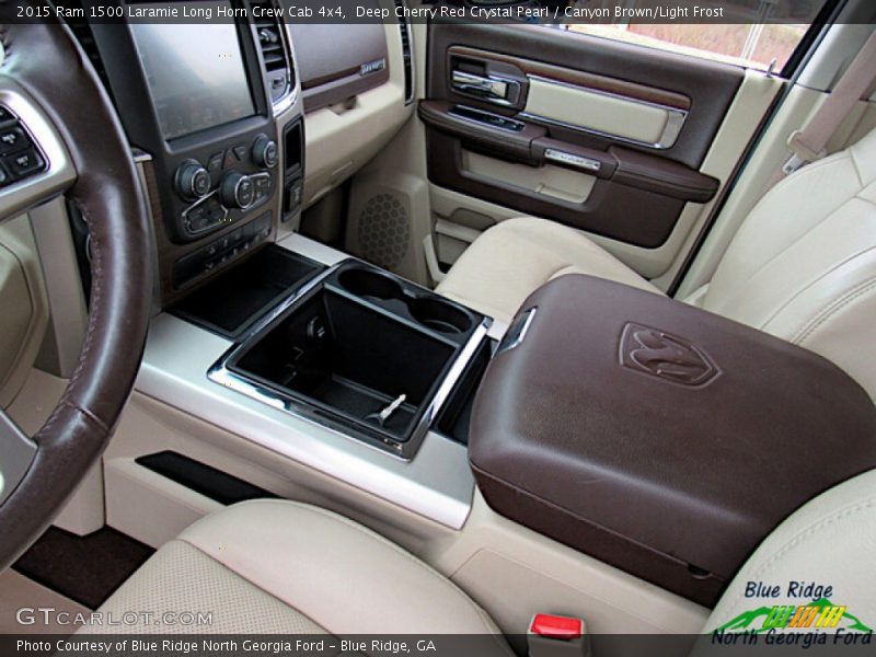 Deep Cherry Red Crystal Pearl / Canyon Brown/Light Frost 2015 Ram 1500 Laramie Long Horn Crew Cab 4x4