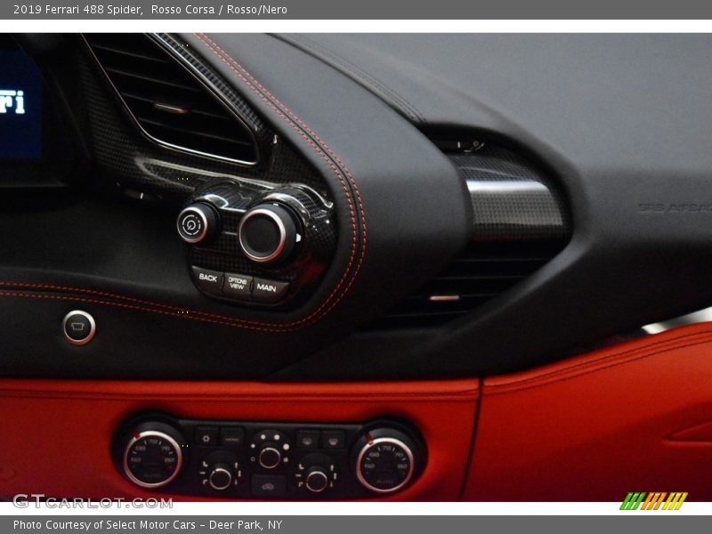 Controls of 2019 488 Spider