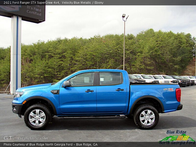 Velocity Blue Metallic / Ebony 2021 Ford Ranger STX SuperCrew 4x4