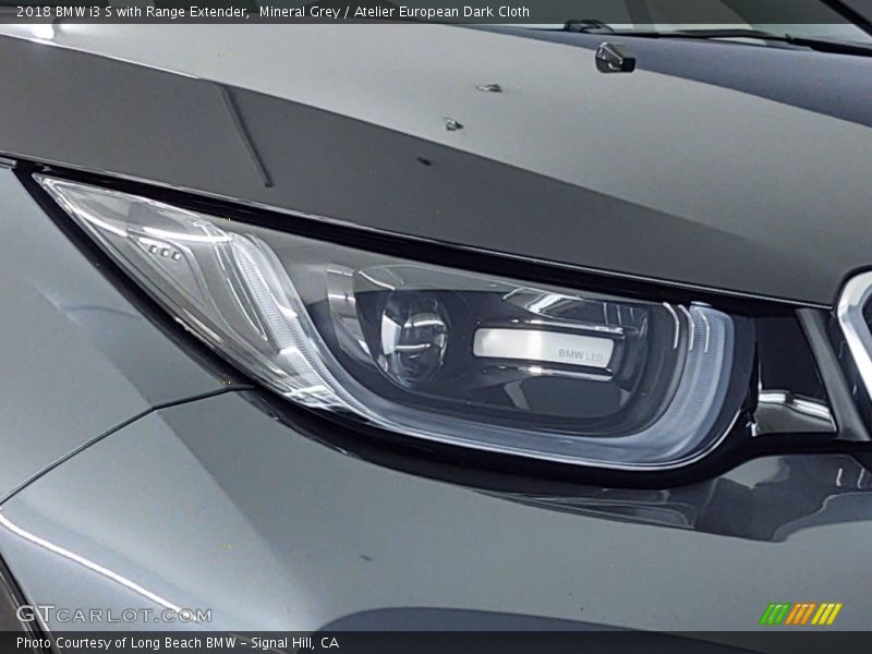 Mineral Grey / Atelier European Dark Cloth 2018 BMW i3 S with Range Extender