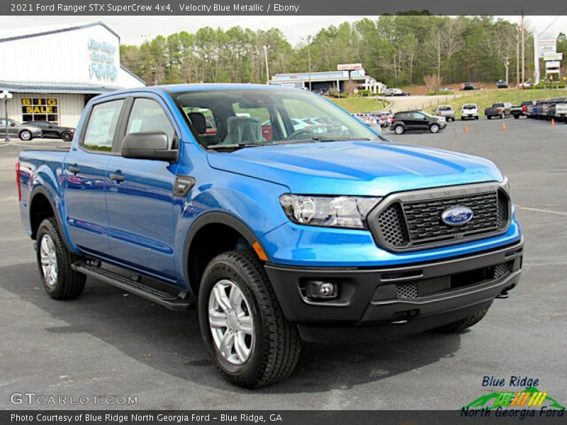 Velocity Blue Metallic / Ebony 2021 Ford Ranger STX SuperCrew 4x4