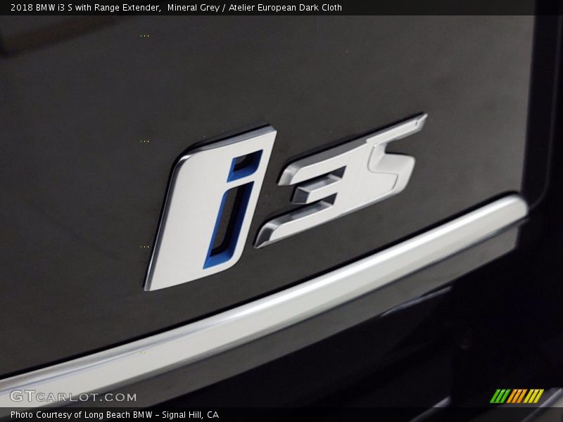 Mineral Grey / Atelier European Dark Cloth 2018 BMW i3 S with Range Extender
