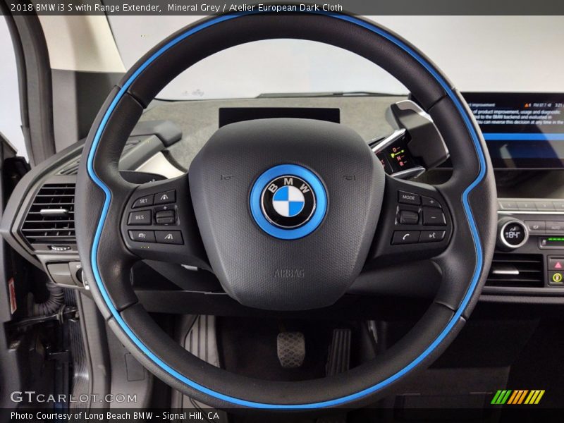 Mineral Grey / Atelier European Dark Cloth 2018 BMW i3 S with Range Extender