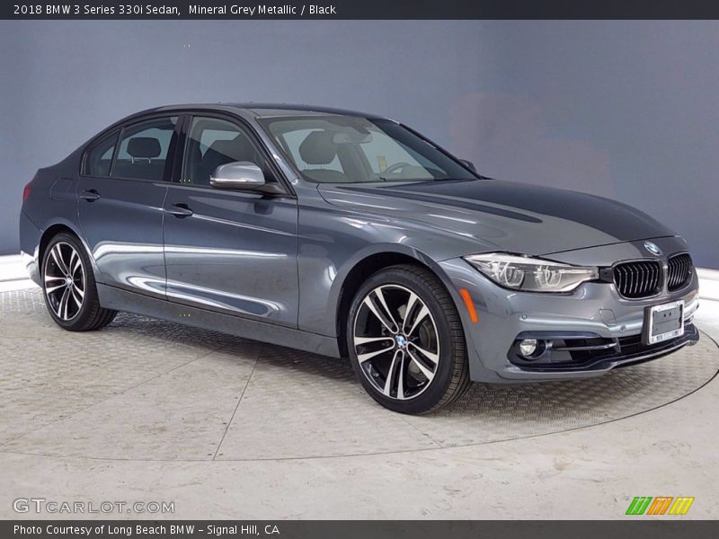 Mineral Grey Metallic / Black 2018 BMW 3 Series 330i Sedan