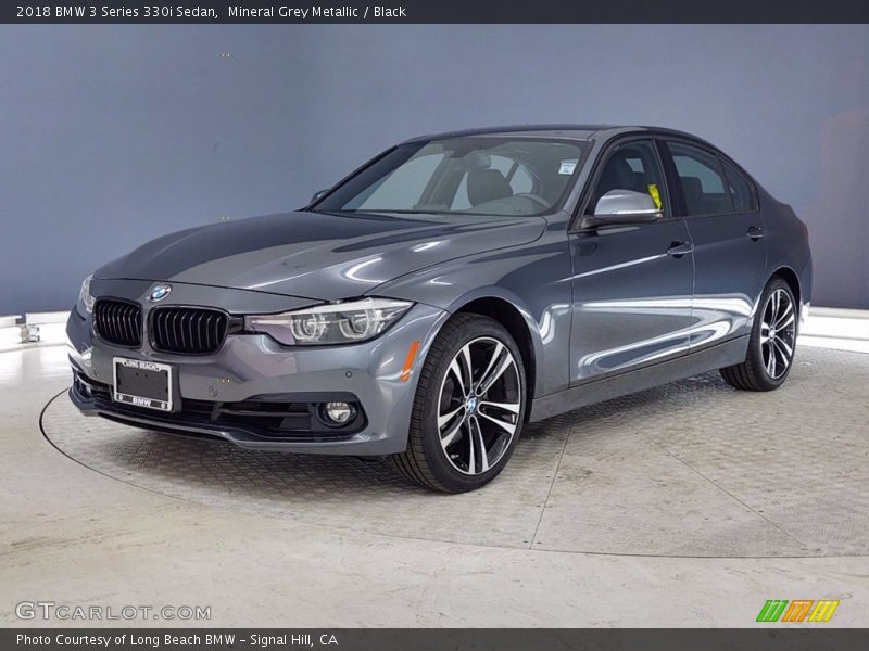 Mineral Grey Metallic / Black 2018 BMW 3 Series 330i Sedan