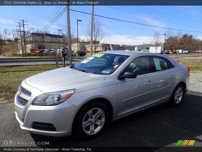 Silver Ice Metallic / Jet Black/Titanium 2013 Chevrolet Malibu LS