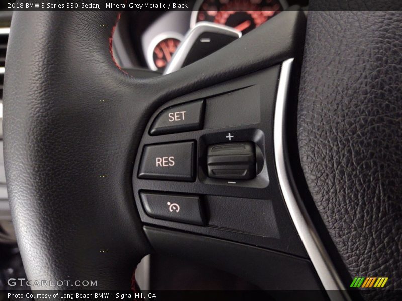 Mineral Grey Metallic / Black 2018 BMW 3 Series 330i Sedan