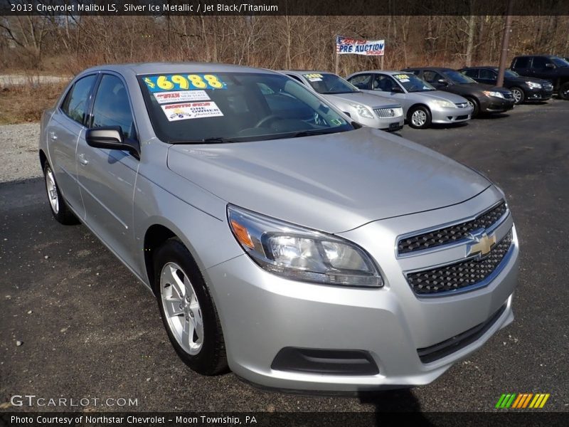 Silver Ice Metallic / Jet Black/Titanium 2013 Chevrolet Malibu LS