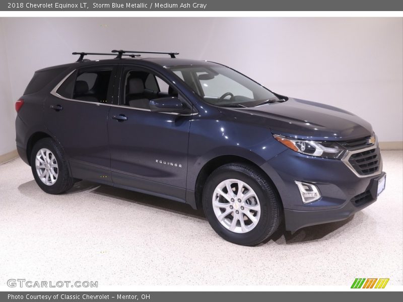 Storm Blue Metallic / Medium Ash Gray 2018 Chevrolet Equinox LT