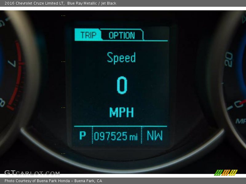 Blue Ray Metallic / Jet Black 2016 Chevrolet Cruze Limited LT