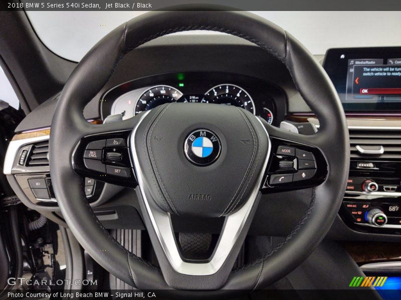 Jet Black / Black 2018 BMW 5 Series 540i Sedan