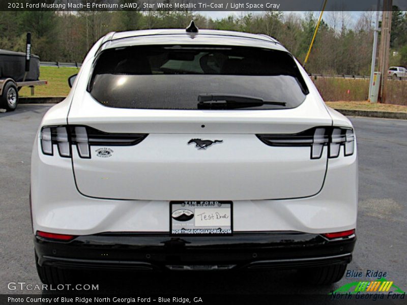 Star White Metallic Tri-Coat / Light Space Gray 2021 Ford Mustang Mach-E Premium eAWD