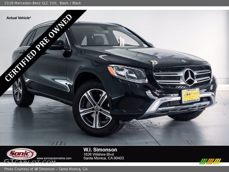 Black / Black 2018 Mercedes-Benz GLC 300