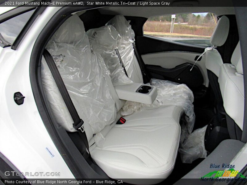 Star White Metallic Tri-Coat / Light Space Gray 2021 Ford Mustang Mach-E Premium eAWD