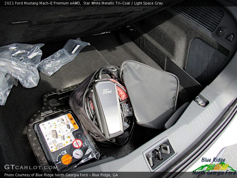 Star White Metallic Tri-Coat / Light Space Gray 2021 Ford Mustang Mach-E Premium eAWD