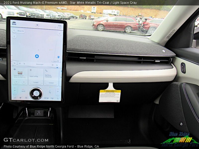Star White Metallic Tri-Coat / Light Space Gray 2021 Ford Mustang Mach-E Premium eAWD