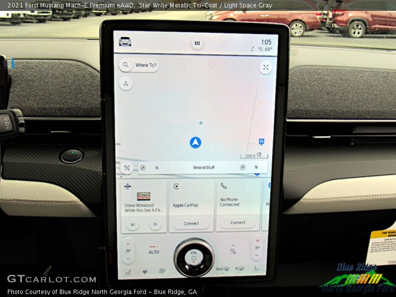 Star White Metallic Tri-Coat / Light Space Gray 2021 Ford Mustang Mach-E Premium eAWD