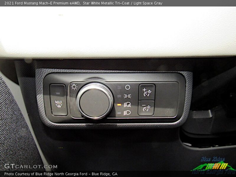 Star White Metallic Tri-Coat / Light Space Gray 2021 Ford Mustang Mach-E Premium eAWD