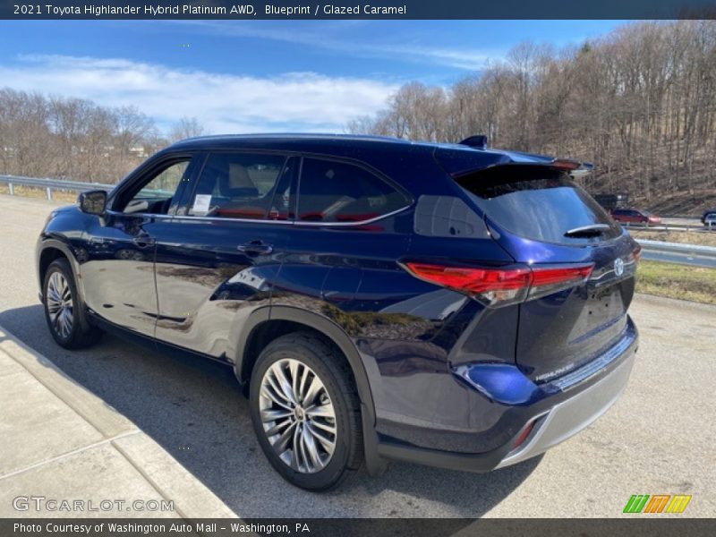 Blueprint / Glazed Caramel 2021 Toyota Highlander Hybrid Platinum AWD