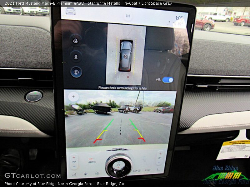 Star White Metallic Tri-Coat / Light Space Gray 2021 Ford Mustang Mach-E Premium eAWD