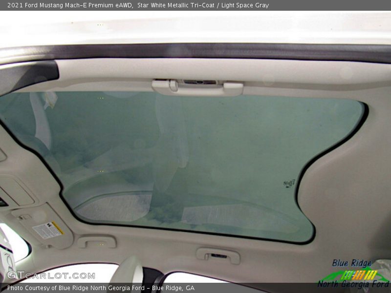 Star White Metallic Tri-Coat / Light Space Gray 2021 Ford Mustang Mach-E Premium eAWD
