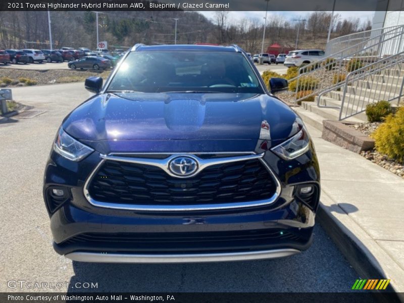 Blueprint / Glazed Caramel 2021 Toyota Highlander Hybrid Platinum AWD