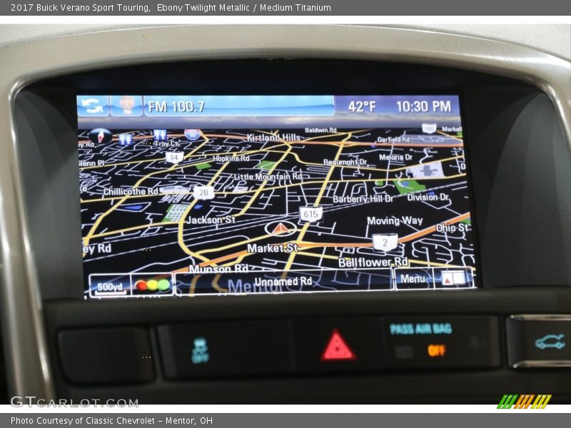 Navigation of 2017 Verano Sport Touring