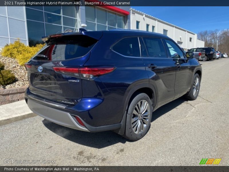Blueprint / Glazed Caramel 2021 Toyota Highlander Hybrid Platinum AWD