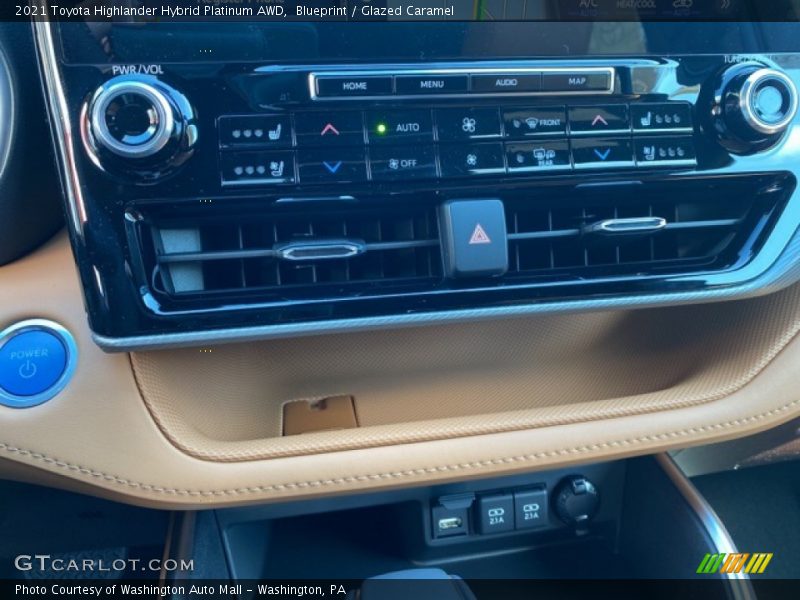 Blueprint / Glazed Caramel 2021 Toyota Highlander Hybrid Platinum AWD