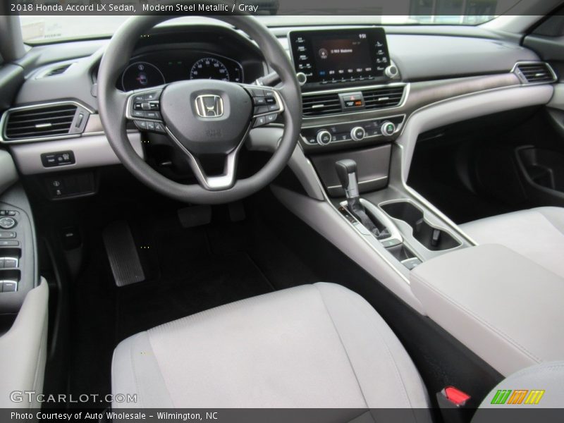 Modern Steel Metallic / Gray 2018 Honda Accord LX Sedan