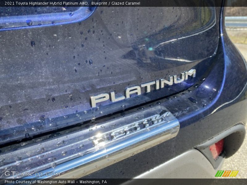 Blueprint / Glazed Caramel 2021 Toyota Highlander Hybrid Platinum AWD