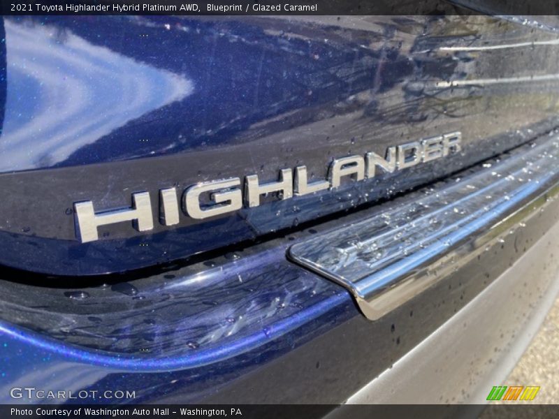 Blueprint / Glazed Caramel 2021 Toyota Highlander Hybrid Platinum AWD