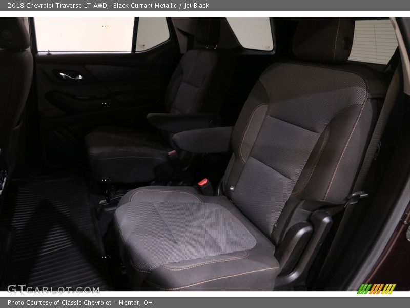 Black Currant Metallic / Jet Black 2018 Chevrolet Traverse LT AWD