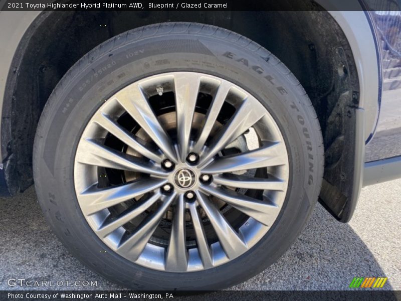 Blueprint / Glazed Caramel 2021 Toyota Highlander Hybrid Platinum AWD