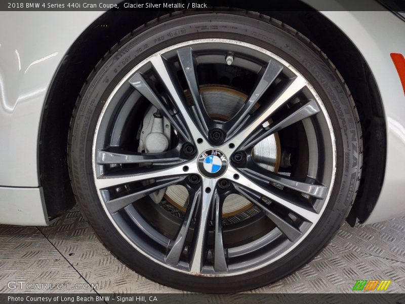 Glacier Silver Metallic / Black 2018 BMW 4 Series 440i Gran Coupe