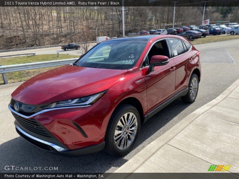 Ruby Flare Pearl / Black 2021 Toyota Venza Hybrid Limited AWD